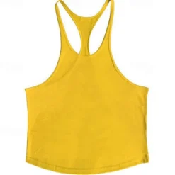 Online OUKU Men's Tank Top Vest Top Undershirt Sleeveless Shirt Sleeveless Crew Neck Spring & Summer Plain Fashion Designer Basic Vacation Street Going out Black White Yellow Top Tee for Men