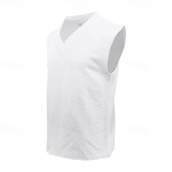 OUKU Men's Tank Top Vest Top Undershirt Sleeveless Shirt Sleeveless V Neck Summer Plain Fashion Designer Basic Classic Vacation Street Going out Black White Dark Navy Top Tee for Men