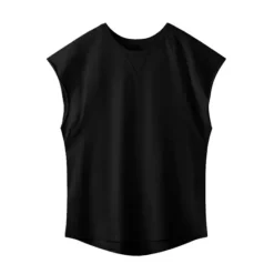 Sale OUKU Men's Tank Top Vest Top Undershirt Sleeveless Shirt Sleeveless Crew Neck Summer Plain Fashion Designer Muscle Outdoor Athleisure Gym Top Tee for Men Black