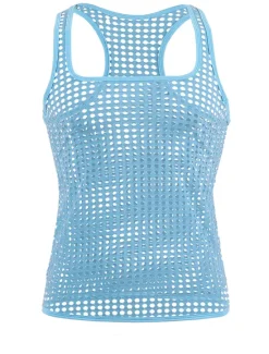 Online OUKU Men's Tank Top Vest Top Undershirt Sleeveless Shirt Round Neck Solid Colored Mesh Gym Black White Yellow Top Tee for Men