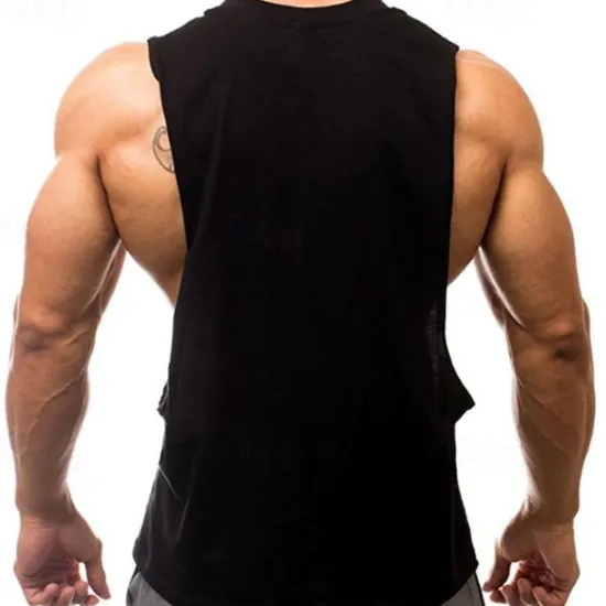 Clearance OUKU Men's Tank Top Vest Top Undershirt Sleeveless Shirt Sleeveless Crew Neck Spring & Summer Plain Fashion Designer Basic Vacation Street Going out Black White Yellow Top Tee for Men