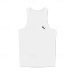 OUKU Men's Tank Top Vest Top Undershirt Sleeveless Shirt Sleeveless Crew Neck Summer Print Fashion Designer Basic Classic Vacation Street Going out Black White Wine Top Tee for Men