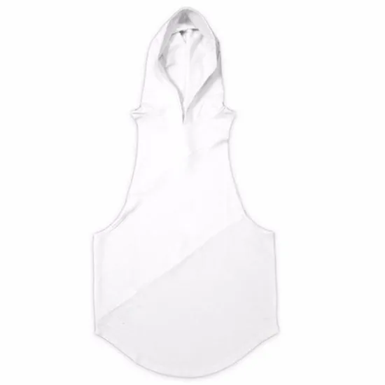 Best OUKU Men's Tank Top Vest Top Undershirt Sleeveless Hoodie Sleeveless Hooded Summer Patchwork Stylish Casual Muscle Vacation Athleisure Going out Black White Red Top Tee for Men