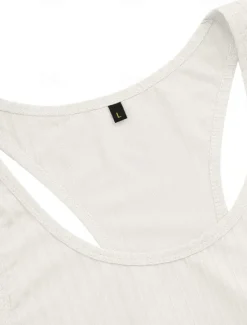 Hot OUKU Men's Tank Top Vest Top Undershirt Sleeveless Shirt Sleeveless Crew Neck Summer Plain Pit Strip Fashion Designer Muscle Outdoor Going out Gym Black White Khaki Top Tee for Men