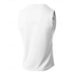 Hot OUKU Men's Tank Top Vest Top Undershirt Sleeveless Shirt Sleeveless Crew Neck Summer Plain Fashion Designer Basic Vacation Street Going out Black White Wine Top Tee for Men