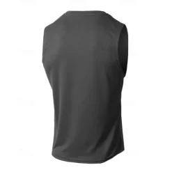 Hot OUKU Men's Tank Top Vest Top Undershirt Sleeveless Shirt Sleeveless Crew Neck Summer Plain Fashion Designer Basic Vacation Street Going out Black White Wine Top Tee for Men