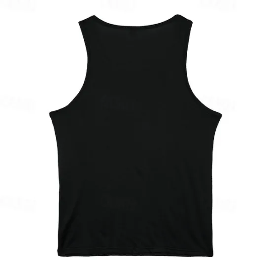 Best OUKU Men's Tank Top Vest Top Undershirt Sleeveless Shirt Sleeveless Crew Neck Summer Plain Fashion Designer Basic Classic Vacation Street Going out Black White Top Tee for Men