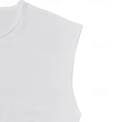 New OUKU Men's Tank Top Vest Top Undershirt Sleeveless Shirt Sleeveless Crew Neck Summer Letter Fashion Designer Basic Print Vacation Street Going out Black White Red Top Tee for Men
