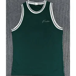 Online OUKU Men's Tank Top Vest Top Undershirt Sleeveless Shirt Sleeveless Crew Neck Summer Stripes Fashion Designer Basic Print Vacation Street Going out Black White Wine Top Tee for Men