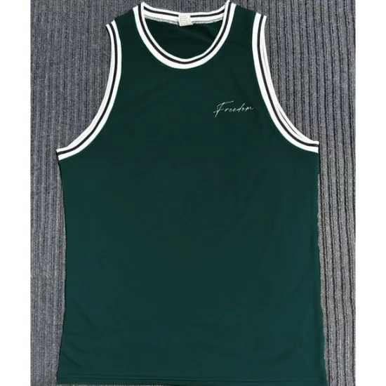 Online OUKU Men's Tank Top Vest Top Undershirt Sleeveless Shirt Sleeveless Crew Neck Summer Stripes Fashion Designer Basic Print Vacation Street Going out Black White Wine Top Tee for Men