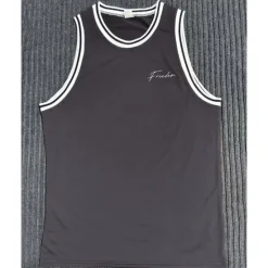 Online OUKU Men's Tank Top Vest Top Undershirt Sleeveless Shirt Sleeveless Crew Neck Summer Stripes Fashion Designer Basic Print Vacation Street Going out Black White Wine Top Tee for Men