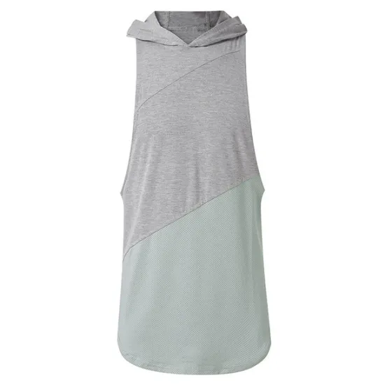 Sale OUKU Men's Tank Top Vest Top Undershirt Sleeveless Shirt Sleeveless Hooded Summer Plain Sports Fashion Lightweight Vacation Casual Holiday Black White Army Green Top Tee for Men