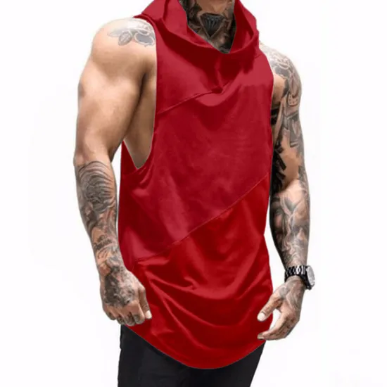 Sale OUKU Men's Tank Top Vest Top Undershirt Sleeveless Shirt Sleeveless Hooded Summer Plain Sports Fashion Lightweight Vacation Casual Holiday Black White Army Green Top Tee for Men
