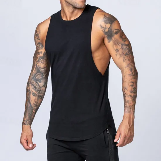 Discount OUKU Men's Tank Top Vest Top Undershirt Sleeveless Shirt Sleeveless Crew Neck Spring & Summer Plain Fashion Designer Basic Vacation Street Going out Black White Top Tee for Men