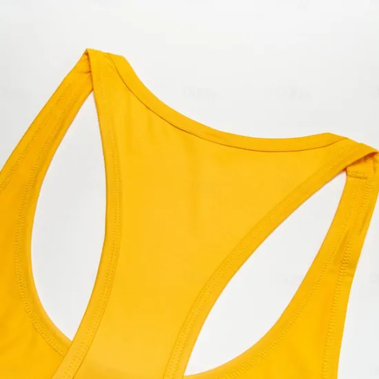 Online OUKU Men's Tank Top Vest Top Undershirt Sleeveless Shirt Sleeveless Crew Neck Summer Solid Color Fashion Casual Comfortable Street Daily Holiday Black White Yellow Top Tee for Men