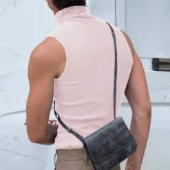 Sale OUKU Men's Tank Top Vest Top Undershirt Sleeveless Shirt Sleeveless Turtleneck Spring & Summer Plain Pit Strip Fashion Designer Basic Vacation Street Going out Light Pink Black White Top Tee for Men