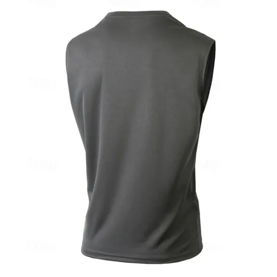 OUKU Men's Tank Top Vest Top Undershirt Sleeveless Shirt Sleeveless Crew Neck Summer Plain Fashion Designer Basic Vacation Street Going out Black White Wine Top Tee for Men