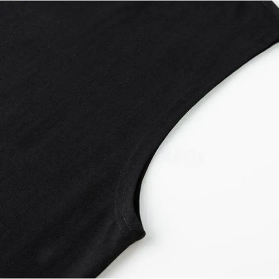 Online OUKU Men's Tank Top Vest Top Undershirt Sleeveless Shirt Sleeveless Crewneck Summer Plain Fashion Designer Vacation Street Going out Black White Khaki Top Tee for Men