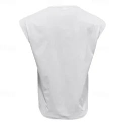 New OUKU Men's Tank Top Vest Top Undershirt Sleeveless Shirt Sleeveless Crew Neck Spring & Summer Plain Fashion Designer Basic Vacation Street Going out White Wine Dark Navy Top Tee for Men