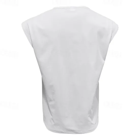 New OUKU Men's Tank Top Vest Top Undershirt Sleeveless Shirt Sleeveless Crew Neck Spring & Summer Plain Fashion Designer Basic Vacation Street Going out White Wine Dark Navy Top Tee for Men