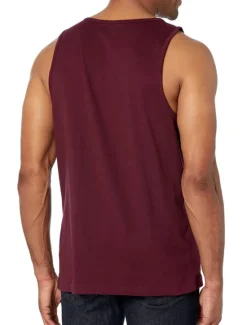 Best OUKU Men's Tank Top Vest Top Undershirt Sleeveless Shirt Sleeveless Crew Neck Summer Plain Fashion Streetwear Muscle Sports & Outdoor Athleisure Gym Black White Yellow Top Tee for Men