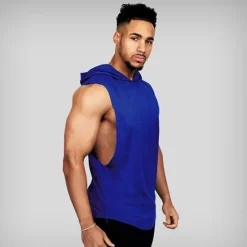 Online OUKU Men's Tank Top Vest Top Undershirt Sleeveless Shirt Sleeveless Hooded Summer Plain Sports Fashion Lightweight Vacation Casual Holiday Black White Blue Top Tee for Men