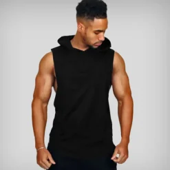 Online OUKU Men's Tank Top Vest Top Undershirt Sleeveless Shirt Sleeveless Hooded Summer Plain Sports Fashion Lightweight Vacation Casual Holiday Black White Blue Top Tee for Men