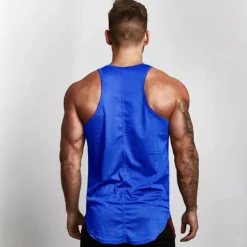 Outlet OUKU Men's Tank Top Vest Top Undershirt Sleeveless Shirt Sleeveless Crew Neck Summer Solid Color Sports Fashion Lightweight Vacation Casual Daily Black White Red Top Tee for Men