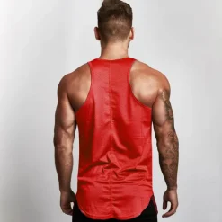 Outlet OUKU Men's Tank Top Vest Top Undershirt Sleeveless Shirt Sleeveless Crew Neck Summer Solid Color Sports Fashion Lightweight Vacation Casual Daily Black White Red Top Tee for Men
