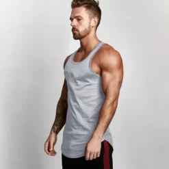 Outlet OUKU Men's Tank Top Vest Top Undershirt Sleeveless Shirt Sleeveless Crew Neck Summer Solid Color Sports Fashion Lightweight Vacation Casual Daily Black White Red Top Tee for Men