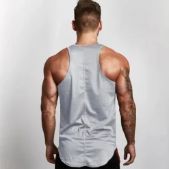 Outlet OUKU Men's Tank Top Vest Top Undershirt Sleeveless Shirt Sleeveless Crew Neck Summer Solid Color Sports Fashion Lightweight Vacation Casual Daily Black White Red Top Tee for Men