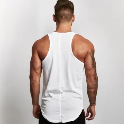 Outlet OUKU Men's Tank Top Vest Top Undershirt Sleeveless Shirt Sleeveless Crew Neck Summer Solid Color Sports Fashion Lightweight Vacation Casual Daily Black White Red Top Tee for Men