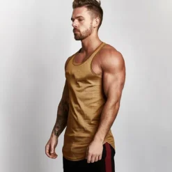 Outlet OUKU Men's Tank Top Vest Top Undershirt Sleeveless Shirt Sleeveless Crew Neck Summer Solid Color Sports Fashion Lightweight Vacation Casual Daily Black White Red Top Tee for Men