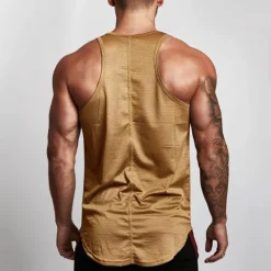 Outlet OUKU Men's Tank Top Vest Top Undershirt Sleeveless Shirt Sleeveless Crew Neck Summer Solid Color Sports Fashion Lightweight Vacation Casual Daily Black White Red Top Tee for Men