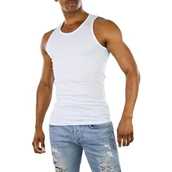New OUKU Men's Tank Top Vest Top Undershirt Sleeveless Shirt Sleeveless Crew Neck Summer Plain Fashion Designer Muscle Athleisure Going out Gym Black Wine Blue Top Tee for Men