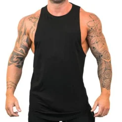 Best OUKU Men's Tank Top Vest Top Undershirt Sleeveless Crew Neck Summer Plain Fashion Muscle Workout Vacation Sport Daily Black White Blue Top Tee for Men