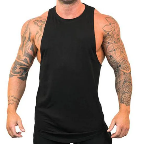 Best OUKU Men's Tank Top Vest Top Undershirt Sleeveless Crew Neck Summer Plain Fashion Muscle Workout Vacation Sport Daily Black White Blue Top Tee for Men