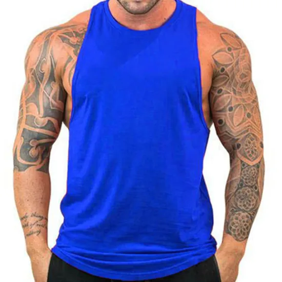 Best OUKU Men's Tank Top Vest Top Undershirt Sleeveless Crew Neck Summer Plain Fashion Muscle Workout Vacation Sport Daily Black White Blue Top Tee for Men