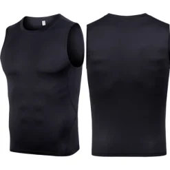 Discount OUKU Men's Tank Top Vest Top Undershirt Sleeveless Shirt Sleeveless Crew Neck Summer Plain Fashion Soak Off Muscle Outdoor Going out Gym Black White Red Top Tee for Men