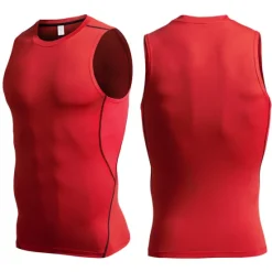 Discount OUKU Men's Tank Top Vest Top Undershirt Sleeveless Shirt Sleeveless Crew Neck Summer Plain Fashion Soak Off Muscle Outdoor Going out Gym Black White Red Top Tee for Men