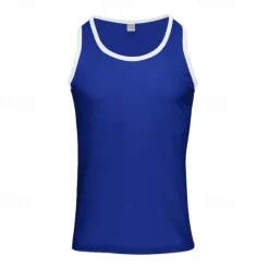 OUKU Men's Tank Top Vest Top Undershirt Sleeveless Shirt Sleeveless Crew Neck Summer Plain Fashion Designer Muscle Outdoor Going out Gym Black White Red Top Tee for Men