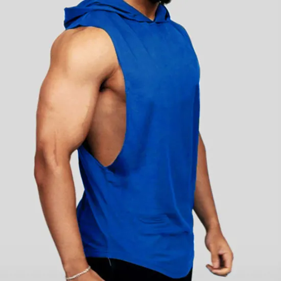 Online OUKU Men's Tank Top Vest Top Undershirt Sleeveless Hoodie Sleeveless Hooded Summer Plain Fashion Classic Casual Vacation Sport Daily Black White Red Top Tee for Men