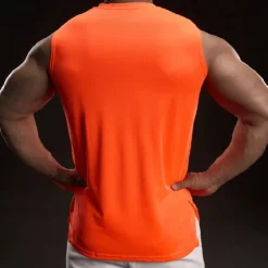 Online OUKU Men's Tank Top Vest Top Undershirt Sleeveless Shirt Sleeveless Crewneck Summer Plain Fashion Designer Vacation Street Going out White Light Green Pink Top Tee for Men