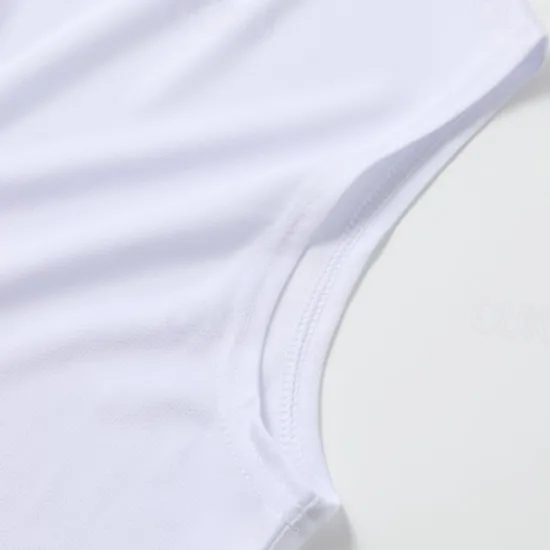 Online OUKU Men's Tank Top Vest Top Undershirt Sleeveless Shirt Sleeveless Crewneck Summer Plain Fashion Designer Vacation Street Going out White Light Green Pink Top Tee for Men