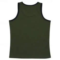 Outlet OUKU Men's Tank Top Vest Top Undershirt Sleeveless Shirt Sleeveless U Neck Summer Quotes & Sayings Fashion Designer Vacation Street Going out Black White Red Top Tee for Men