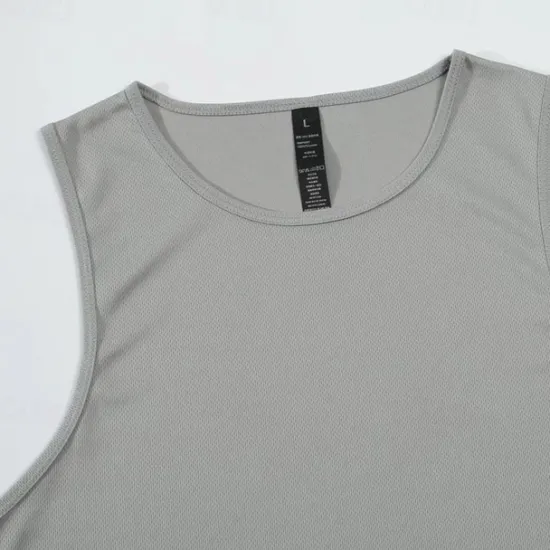 Outlet OUKU Men's Tank Top Vest Top Vest T-shirt Suits Short Sleeve Crew Neck Summer Plain Fashion Casual 2 Piece Vacation Daily Wear Going out Black White Orange Top Tee for Men