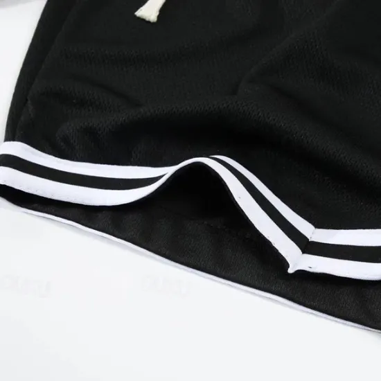 Outlet OUKU Men's Tank Top Vest Top Vest T-shirt Suits Short Sleeve Crew Neck Summer Plain Fashion Casual 2 Piece Vacation Daily Wear Going out Black White Orange Top Tee for Men