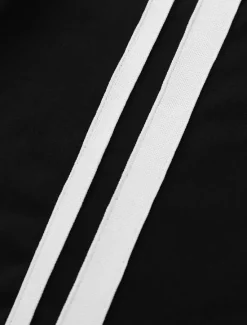OUKU Men's Tee & Drawstring Waist Shorts 2 Pieces Outfits Short Sleeve Crewneck Summer Color Block Striped Fashion Sport Casual 2 Piece Vacation Casual Daily Wear Black Wine Green Top Tee for Men