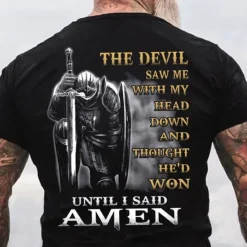 OUKU Men's Templar Cross Letter T Shirt Graphic Tee Christian T Shirts Short Sleeve T shirt 3D Print Crew Neck Shirt Vintage Fashion Designer Street Casual Daily Black Red Navy Blue Summer Clothing Apparel