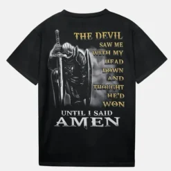 OUKU Men's Templar Cross Letter T Shirt Graphic Tee Christian T Shirts Short Sleeve T shirt 3D Print Crew Neck Shirt Vintage Fashion Designer Street Casual Daily Black Red Navy Blue Summer Clothing Apparel